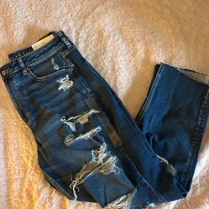 American Eagle Distressed Mom Jeans